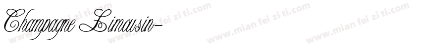 Champagne Limousin字体转换